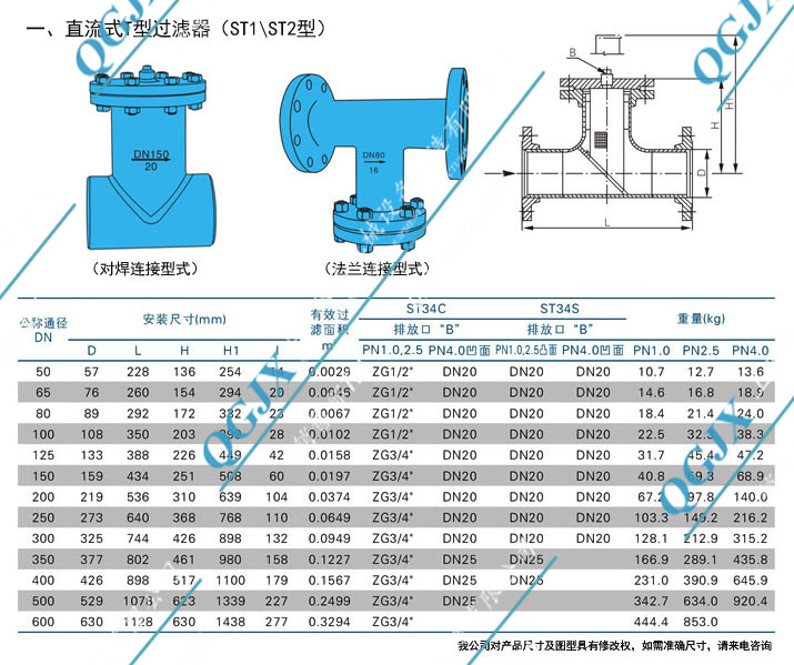 直通式T型過(guò)濾器